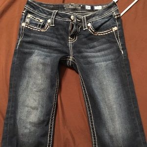 Denim miss me capris